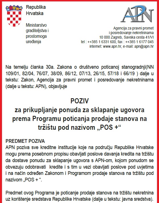 POZIV Za Prikupljanje Ponuda Za Sklapanje Ugovora Prema Programu ...